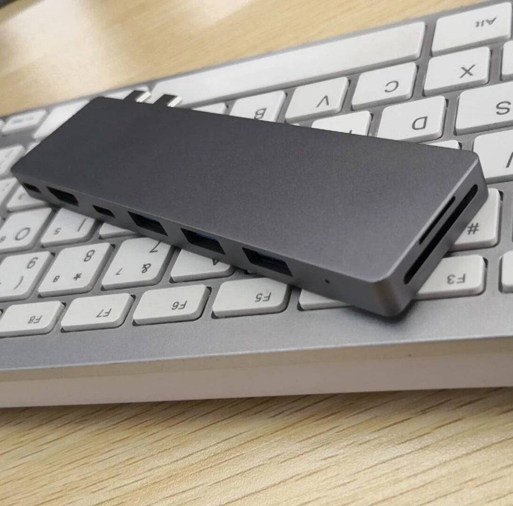 USB C Hub Thunderbolt 3 ALLFU 8 в 1 Type Pro адаптер для 2016/2017 MacBook 13 &quotи 15&quot|USB-хабы| |