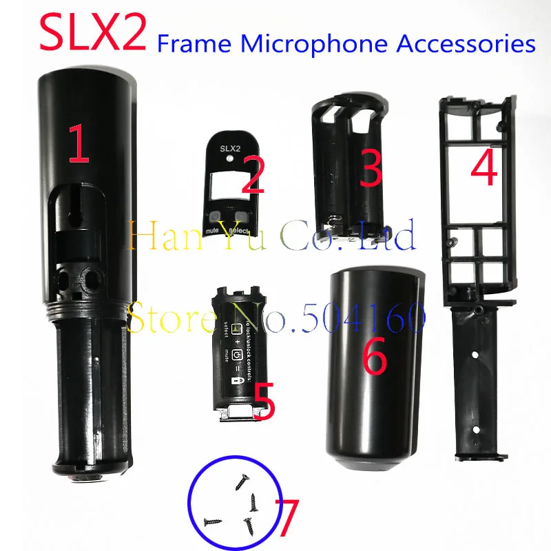 

SLX2 Frame Microphone Accessories Outer Covering SLX24 Replacement Handheld Shell Microfone Accessory FOR SHURE SLX2