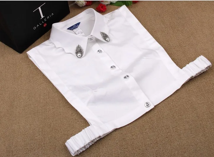 Съемный отворот высококачественные аксессуары хлопковый волнистый воротник