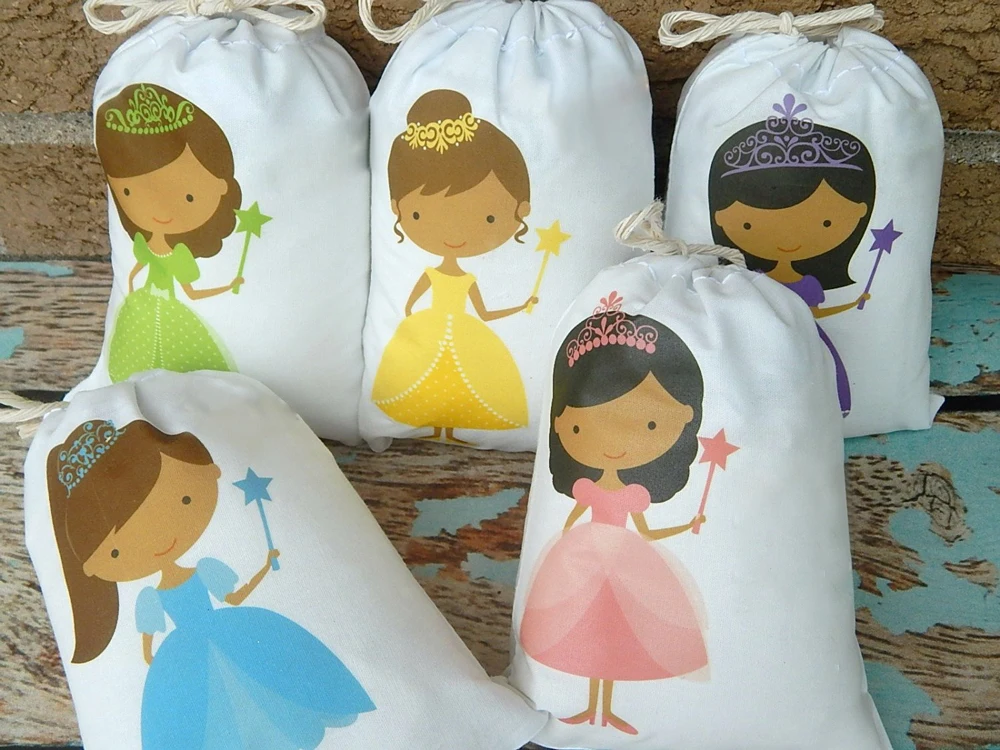 

Fairy Princess Party Favor Bags Candy Bags Gift Bags Kids Birthday Party Decoration Supplies Fairy Princess Party Gifts Bags