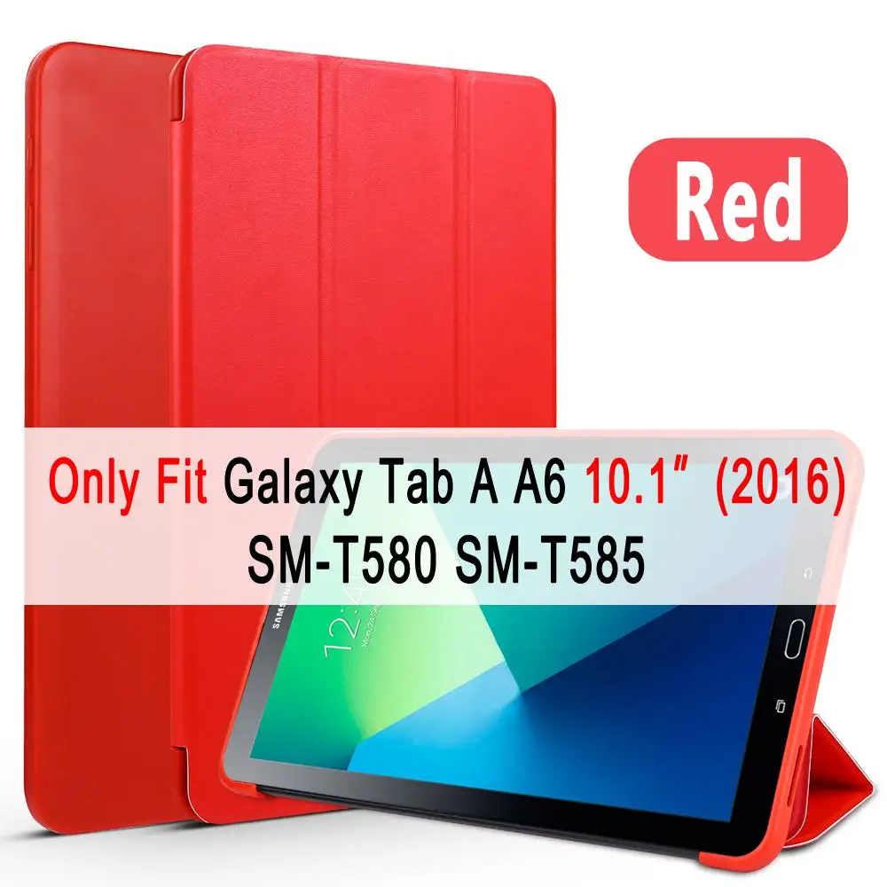 For SM-T580 SM-T585 Для samsung Galaxy Tab A A6 10,1 чехол Крышка T580 T585 T510 T515 SM-T580 SM-T510 кожаный чехол для задней поверхности из мягкого силиконовый чехол с принтом - Цвет: For SM-T580 SM-T585
