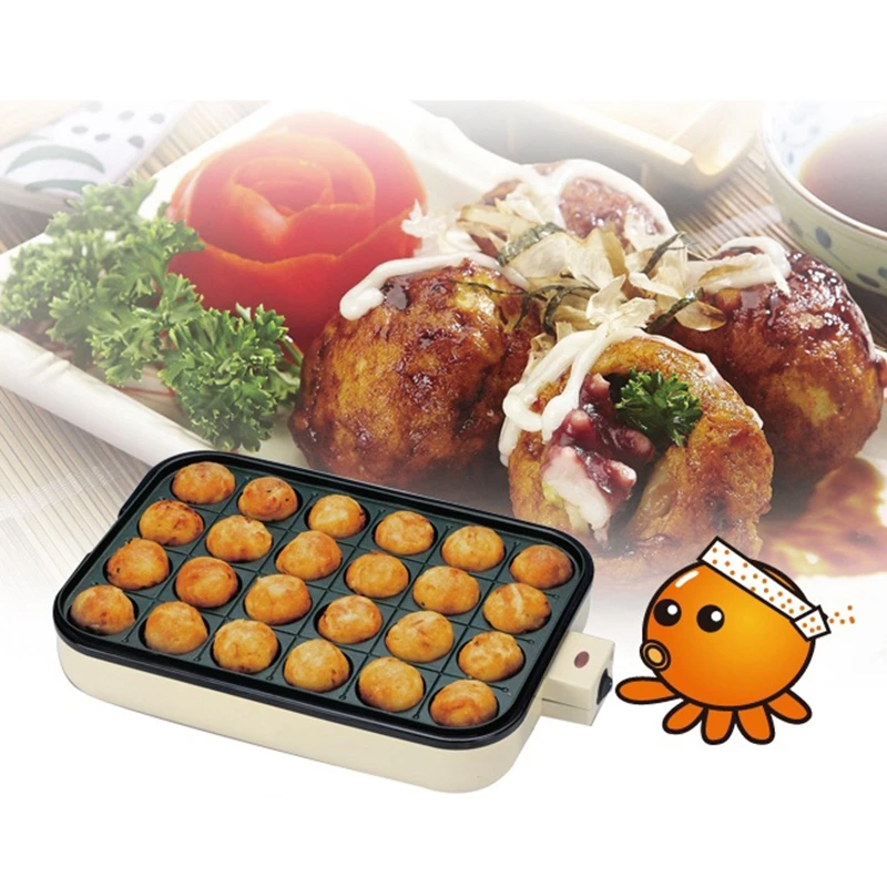 dmwd multifunctional 2 moulds electric griddle 24 holes octopus balls maker barbecue pan takoyaki machine 220v free global shipping