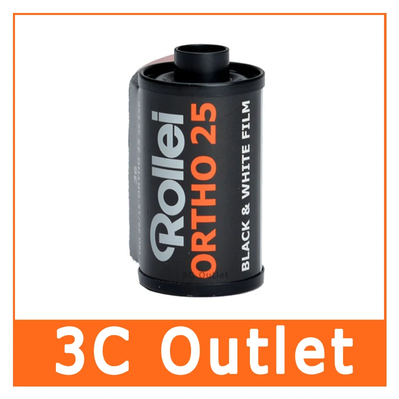 Пленка Rollei Ortho ISO 25 черно белая пленка 35 мм 135 36 экспозиция|Фотоплёнка| |