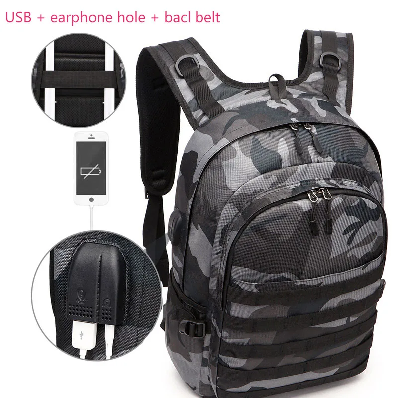 plus camo USB военный рюкзак, тактическая сумка, камуфляжные дорожные сумки, рюкзаки для улицы, мужские школьные рюкзаки, Mochila, для пеших прогулок, кемпинга, XA784WA - Цвет: plus camo
