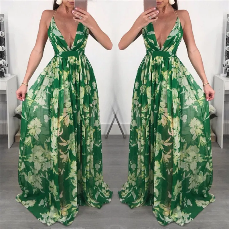 Frauen Boho Leger Sommerkleider Mode Дамская Высокая огранка Langes Kleid Abend вечерние нити Макси Weibliche