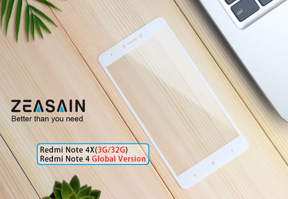 2 упаковки,, ZEASAIN, полное покрытие, закаленное стекло, защита экрана, для Xiaomi Redmi Note 4X4, Note4X, Note4 Pro Prime, стеклянная пленка