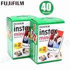 Оригинальный 40 листов Fujifilm Instax mini 11 9 8 фильмов белый край 3 дюймов для Фотоаппарат моментальной печати 7 9 25 50s 70 90 sp-1 sp-2 фотобумага