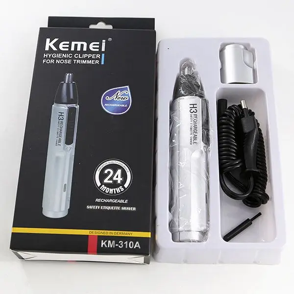 Kemei KM-310A Перезаряжаемые электрический триммер для носа Для мужчин Красота и ушей