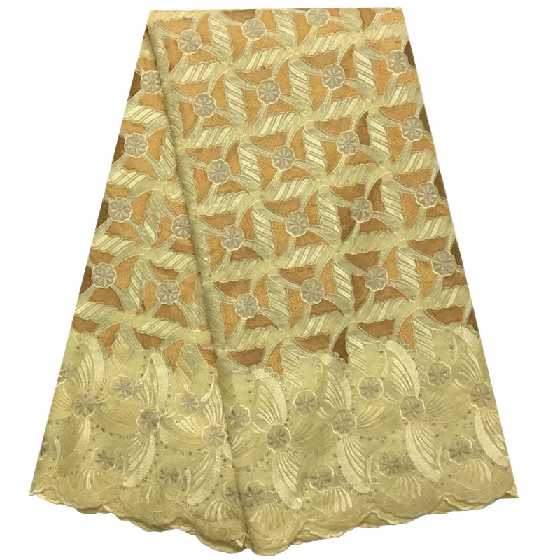 Новейшая голубая кружевная ткань для невесты Высококачественная африканская