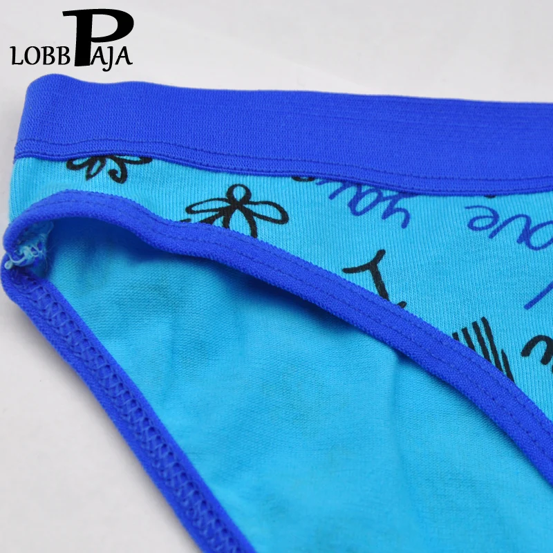 6 шт./партия женские хлопковые трусики с принтом I LOVE YOU | Женская одежда