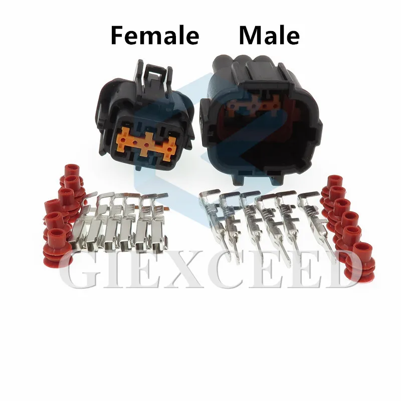 2 комплекта 6 Pin 6185-5175 6188-5539 Автомобильный Электрический разъем для Nissan гнездо соединителя