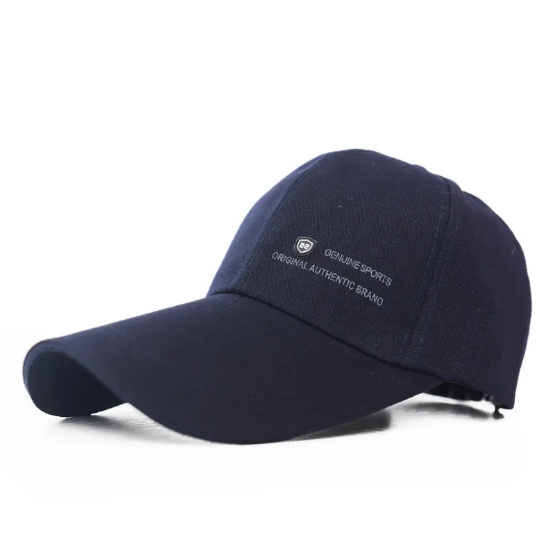 blue Хлопковая кепка с длинными полями, Мужская Спортивная Кепка Snapback, Кепка для рыбалки, уличная модная бейсболка, Солнцезащитная шляпа папы костяная Кепка Gorras - Цвет: blue