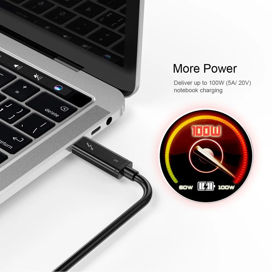 CHOETECH Thunderbolt 3 кабель 40 Гбит/с 100 Вт поддержка зарядки 5 к UHD дисплей 4 60 Гц usb type C HDMI