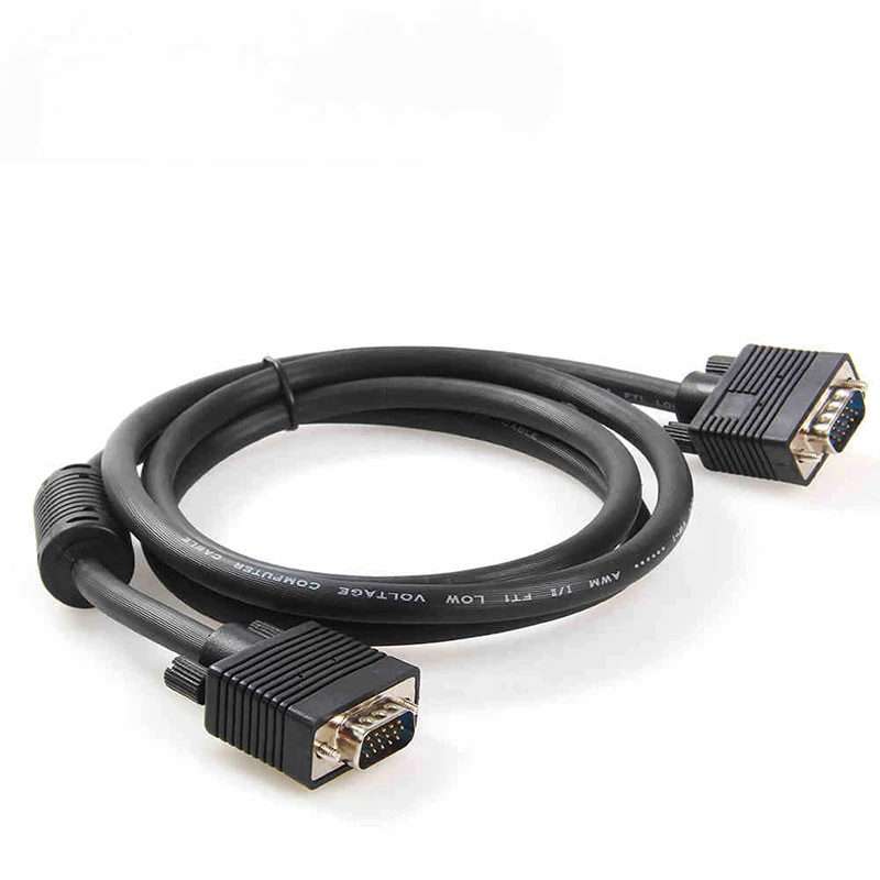 1 Piece 3 meter PC Computer Monitor Male to 15 Pin VGA M/M Cable Cord Black for TV SVGA analog 1920 x 1080p | Компьютеры и офис