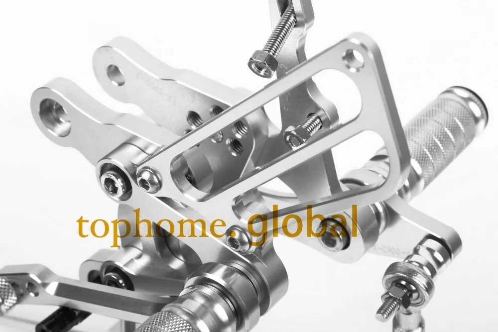 Для HONDA CBR400 NC29 1993 1999 ЧПУ серебряные задние комплекты колышки для ног комплект