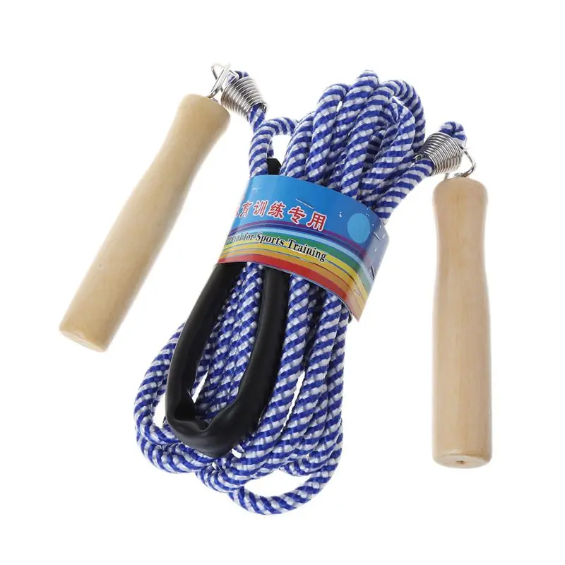 

Hot Jump Rope Wooden Handle Skipping 5m 7m 10m Gym School Group Multi Person Rope Jumping Fitness Equipment