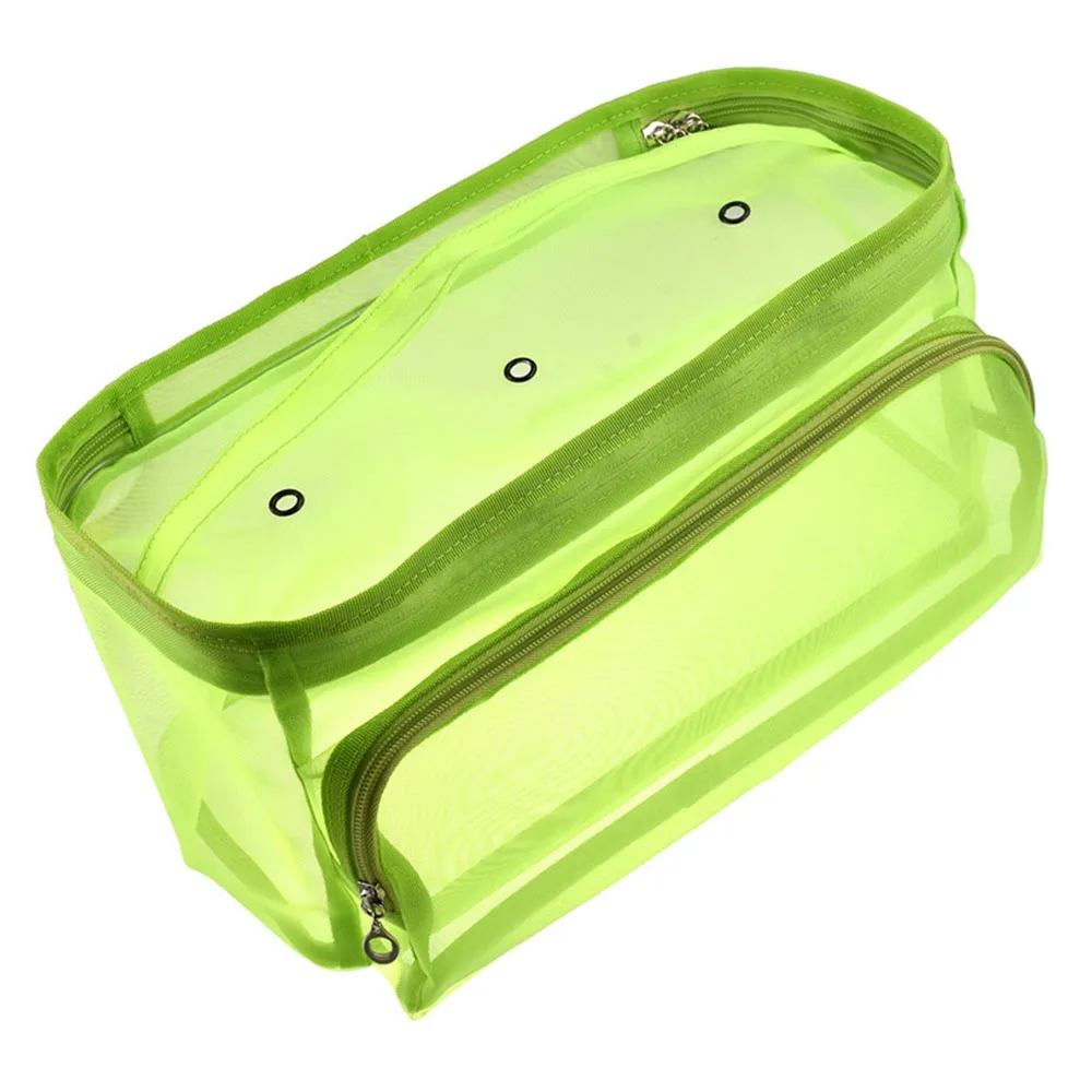 Green Новая сумка для вязания, органайзер, сетчатый мешок для хранения, сумка для хранения, чехол для хранения, для вязания крючком, спицы, Швейные аксессуары - Цвет: Green