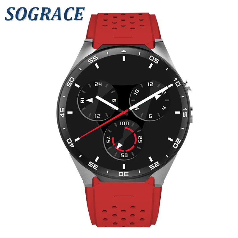 Sograce KW88 Bluetooth Смарт часы Спорт Здоровья Smartwatch пульсометр для Xiaomi Huawei Samsung Android ISO