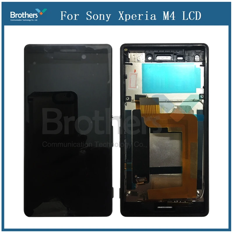 Для Sony Xperia M4 ЖК-дисплей с рамкой кодирующий преобразователь сенсорного экрана в