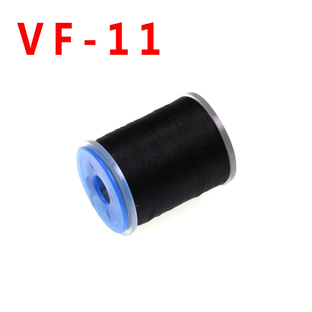 color 11 Black 140D 100 ярдов линия для завязывания мушек нить для завязывания мушек не вощеная 20 цветов - Цвет: color 11 Black