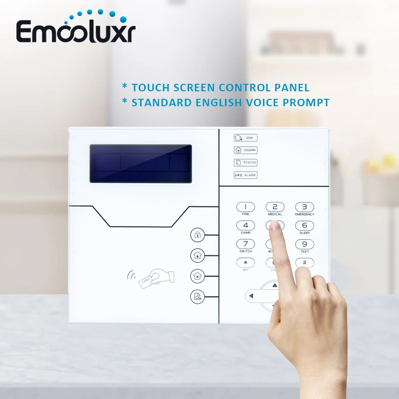 433/868MHz Network Alarma Systems Wireless TCP/IP GSM Burglar Alarme Home System, Web IE and Android/IOS APP Control