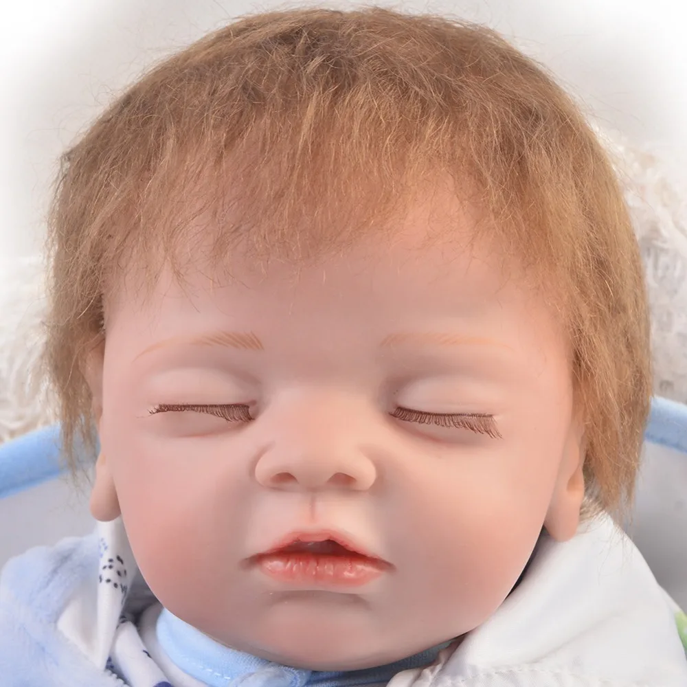 Элегантный 50 см Reborn baby boy Полный силиконовый корпус куклы реалистичные дети Playmates