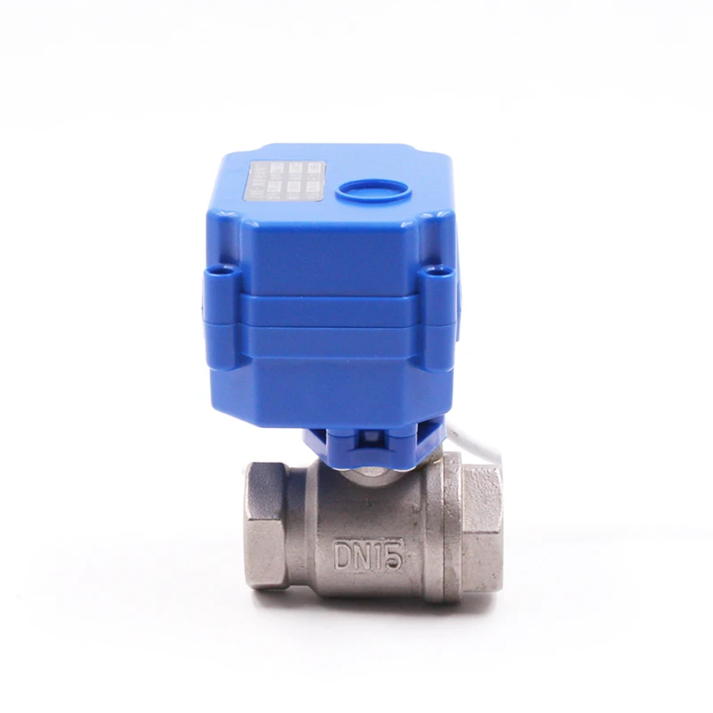 Лучшее качество и низкая цена cwx-15n/q dn15 dn20 12v ss304 моторизованный шаровой клапан для