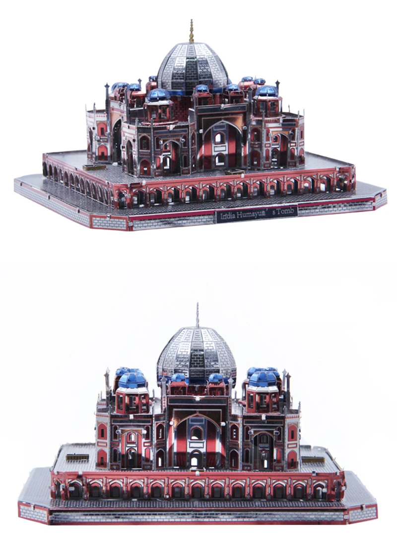 Microworld 3D металлическая головоломка мавзолей Хумаюна индийские архитектурные модели DIY лазерная резка головоломки для взрослых коллекция игрушек