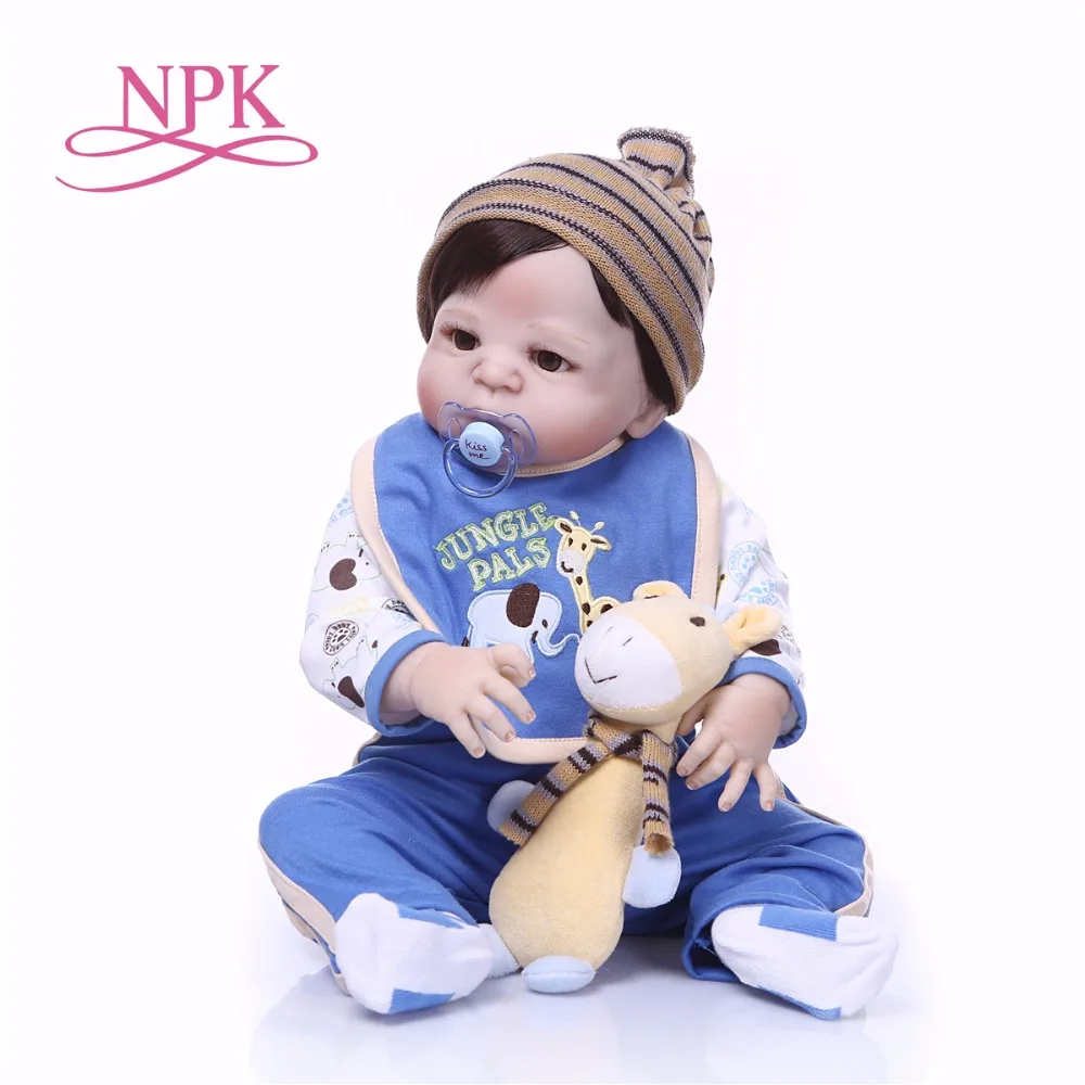 NPK 23 &quotbebes reborn menino полностью силиконовая кукла детские игрушки для детей подарок