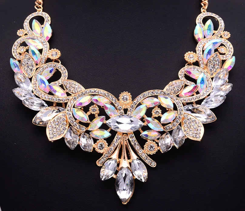 Long Large Pendent Necklace Maxi Women CHEAP Fashion Jewelery Collares Statement F1053 with Rhinestones Bohemian | Украшения и
