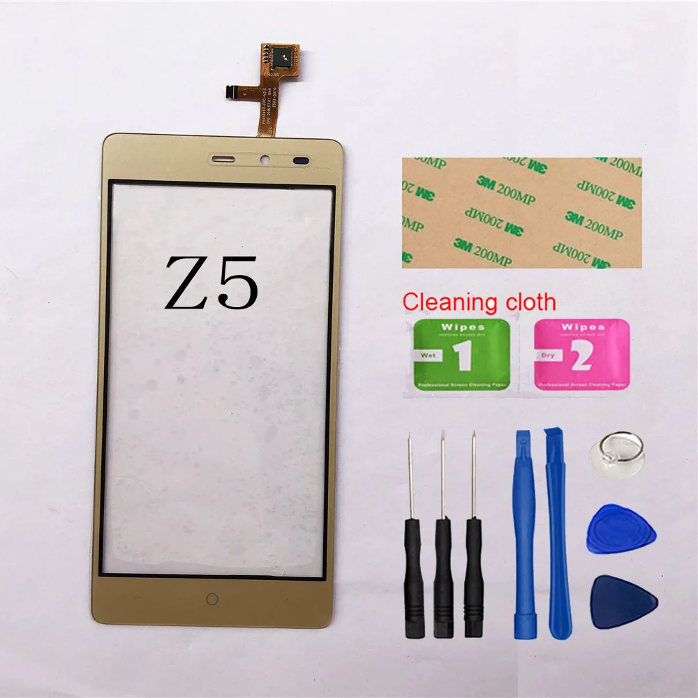 Gold And Tools 5,0 ''телефон сенсорный экран для Leagoo Z5 Z5C сенсорный экран дигитайзер Сенсорная панель Замена переднего стекла объектив сенсор - Цвет: Gold And Tools