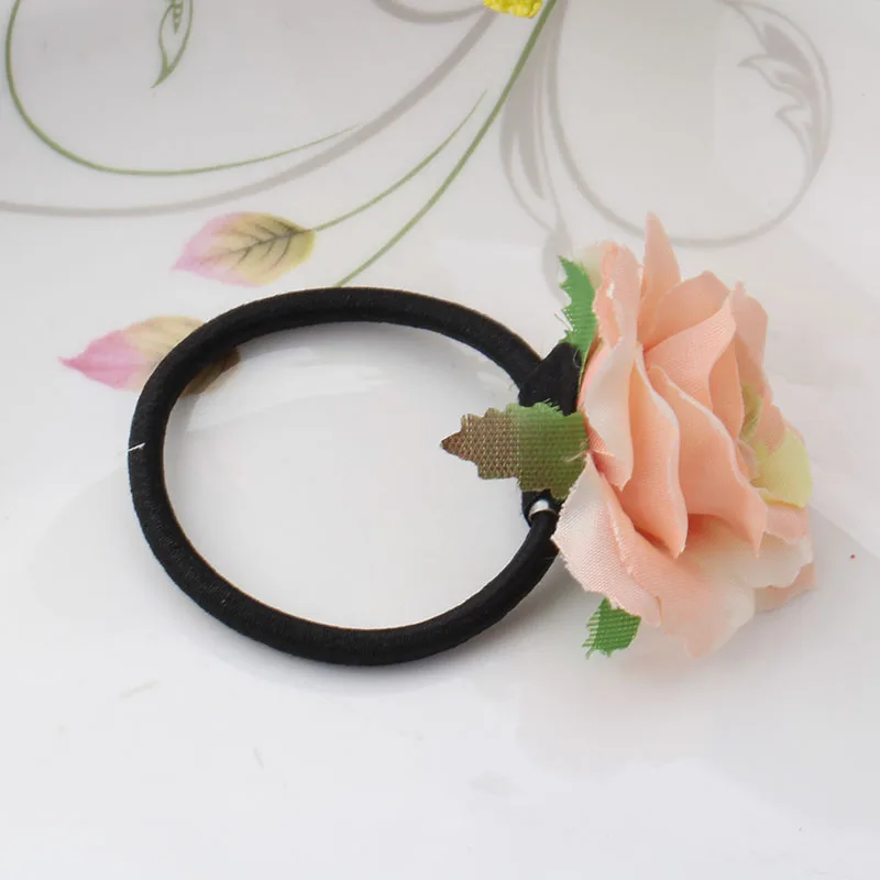 Новые тканевые Цветочные богемные резинки для волос девочек Женские аксессуары
