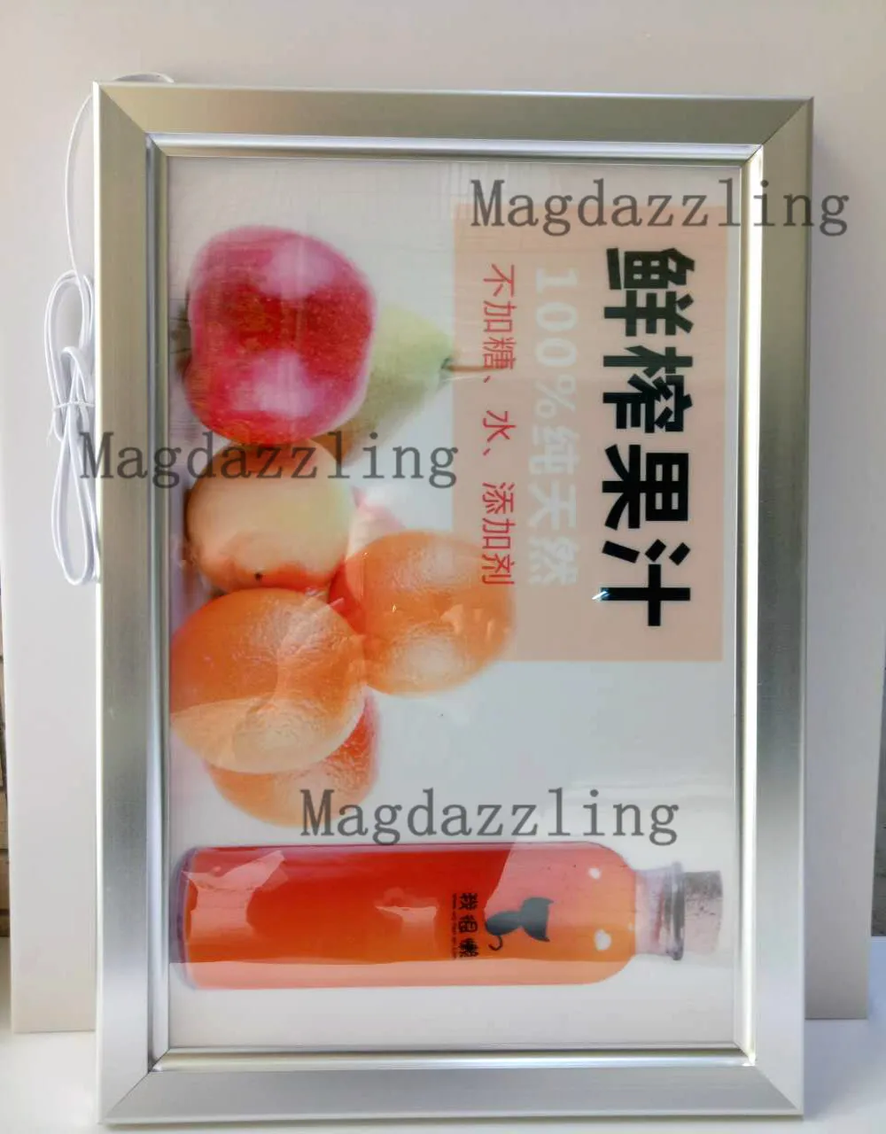 СВЕТОДИОДНАЯ подсветка меню для ресторана A2 тонкая защелкивающаяся рамка