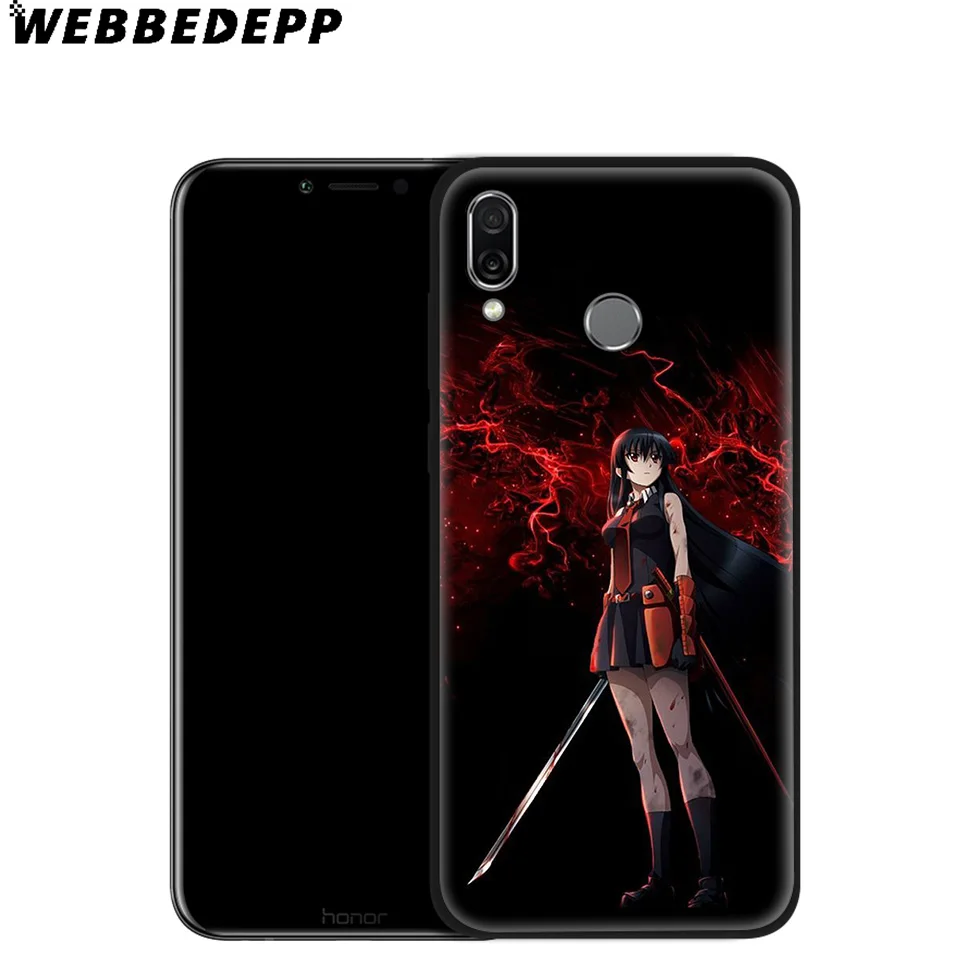 Мягкий чехол WEBBEDEPP Akame Ga Kill Anime для Huawei P8 P9 P10 P20 P30 Lite Pro P Smart Z Plus 2019 Y6 Prime 2018 2017 Mini |