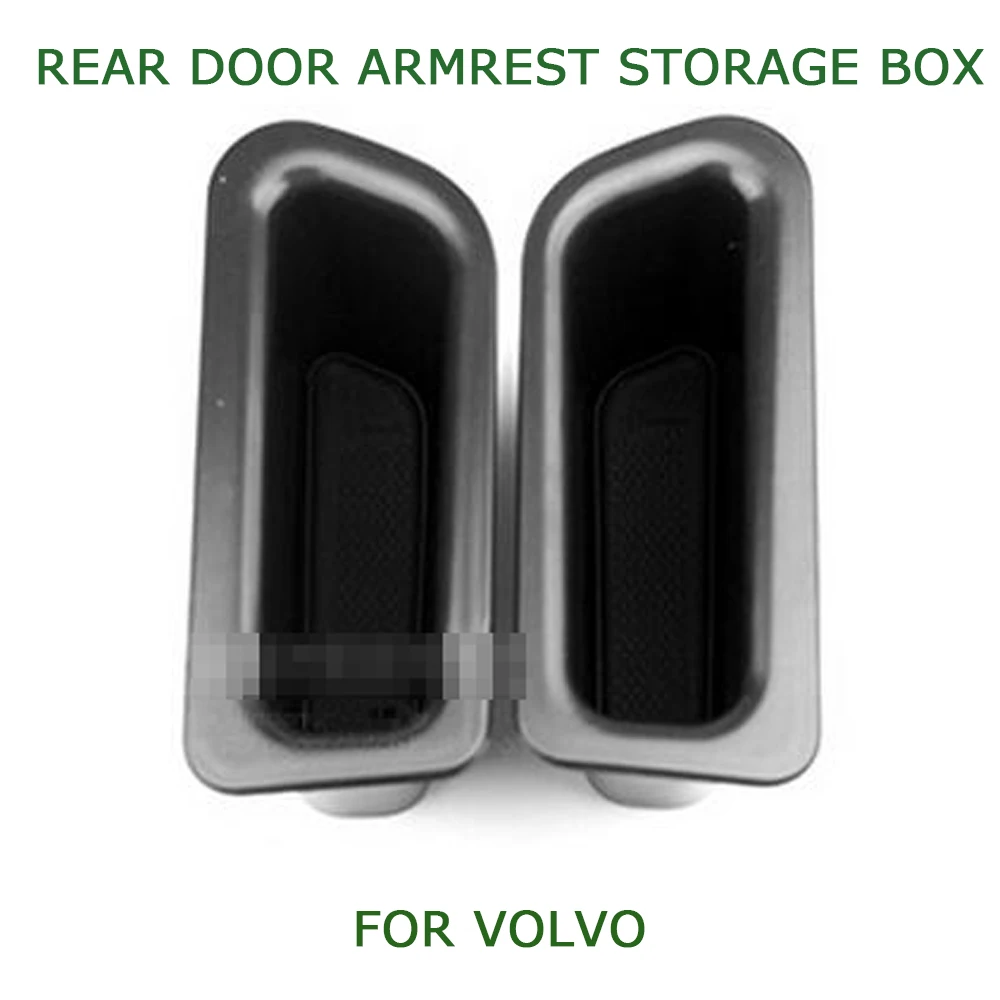 ABS Plastic New 2pcs Door Container Armrest Storage Box For Volvo XC60 2008-2015 1pcs right &amp left Black | Автомобили и