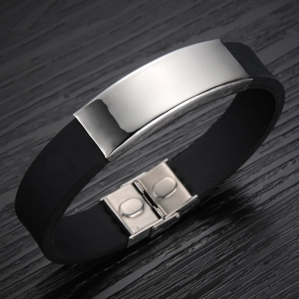 Мужской силиконовый браслет крутые браслеты и Aliexpress из нержавеющей стали
