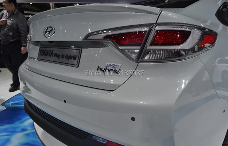 Для Hyundai Sonata 9 спойлер 2014 2016 Автомобильный задний Крыло ABS пластик на крыло крышу