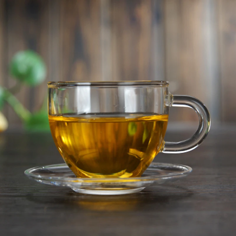 Glass Tea Cup High Temperature Resistant Bottle Set Tureen Bowl Ceremony Kung Fu Ceramics Flower Coffee | Дом и сад