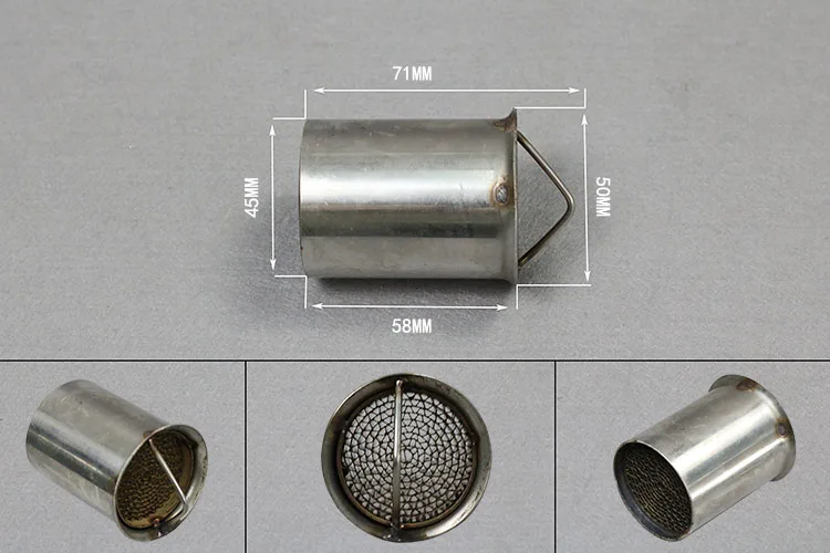 Универсальный глушитель выхлопной трубы мотоцикла 51 мм можно вставить дБ