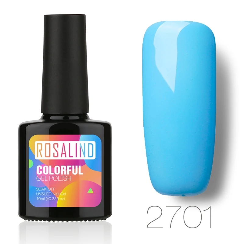 2701 ROSALIND 10 мл популярный цветной СВЕТОДИОДНЫЙ УФ-лак для ногтей, акриловый лак для ногтей, акриловый лак для ногтей - Цвет: 2701