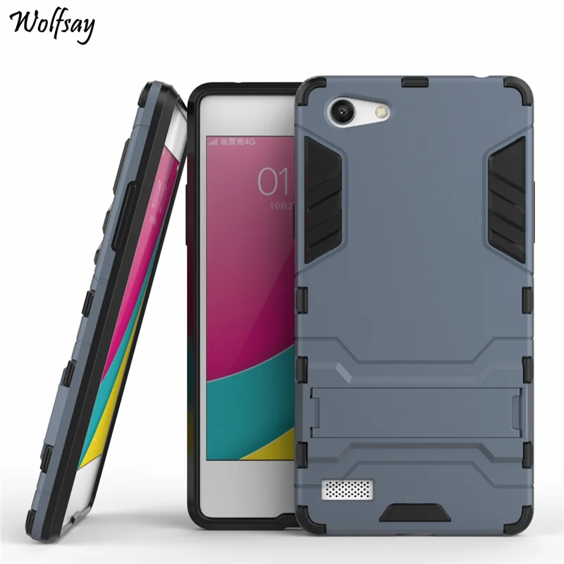 Wolfsay OPPO A33 чехол A 33 роскошный армированный резиновый Жесткий задний Чехол для