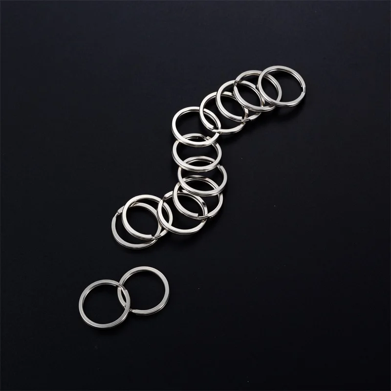 10Pcs/Bag 20/25/30mm Metal Key Holder Split Rings Unisex Keyring Keychain Link Keyfob DIY Chains Accessories | Украшения и