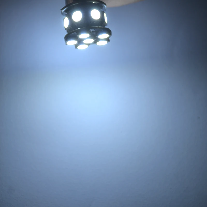 10 шт. 1156 BA15S 13 smd 5050 LED 0.15A 1157 BAY15D 7440 7443 Задний сигнал стоп Обратный DRL Лампа Белый 12