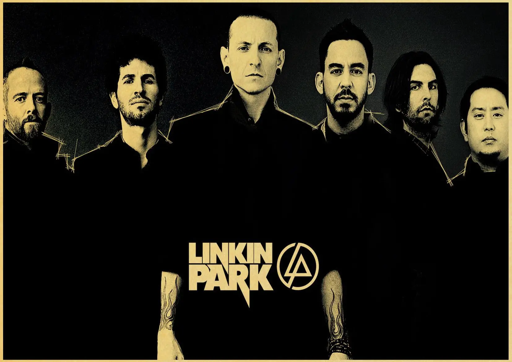 Рок-музыка плакат LINKIN PARK крафт-бумага Ретро Плакаты для дома декоративная роспись стены Искусство