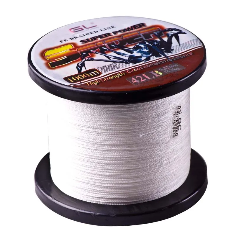 Плетеная рыболовная леска 4 пряди 1000 м 0 # 8 #/12 80lb|tresse peche|linha de pescafishing line |