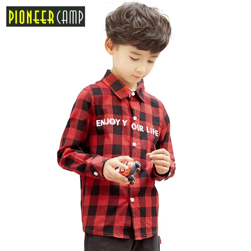 Пионерский лагерь Детские рубашки для мальчиков 2017 детская модная одежда