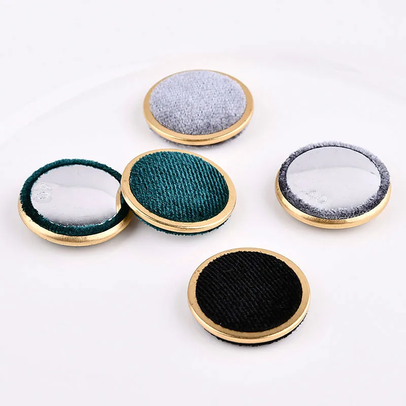 Осенне зимние Бархатные золотые кружевные круглые тканевые аксессуары с пряжкой