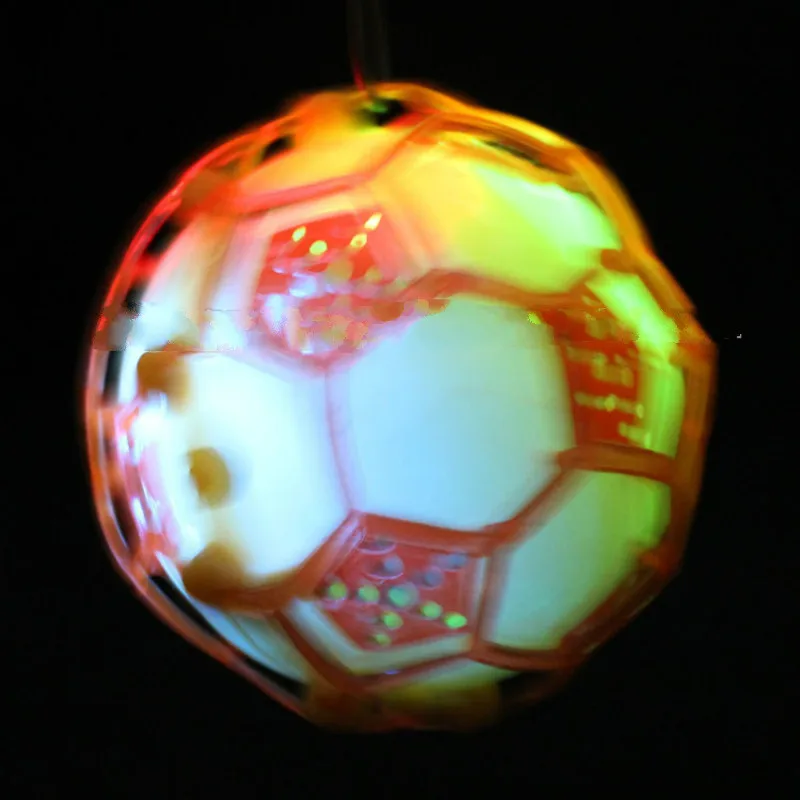 Электрический свет футбол будет прыгать Красочные флэш мяч 2016 Горячая