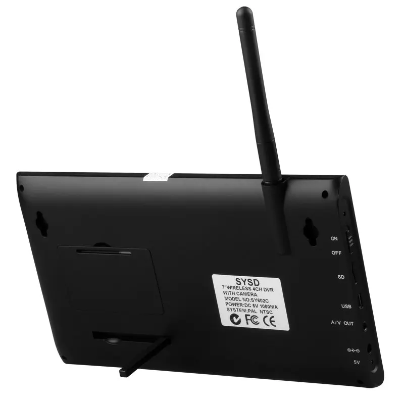 7 дюймовый TFT цифровой 2 4G беспроводные камеры Аудио Видео детские мониторы 4CH Quad DVR