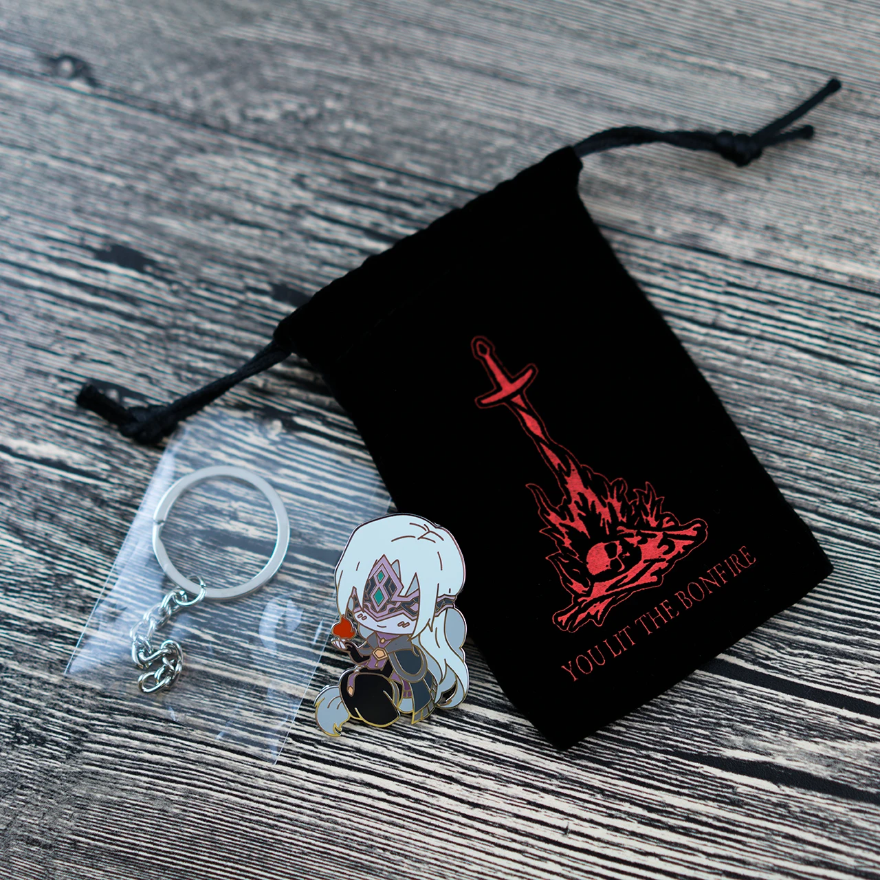 Souls Dark 3 pendant and badge two in one With Limited Wooden Box Collection | Игрушки и хобби